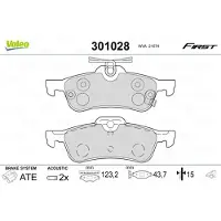 Valeo 301028 Remblokken