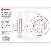 Brembo 08.9462.11 Remschijf