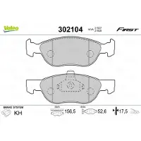 Valeo 302104 Remblokken
