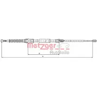 METZGER Kabel, parkeerrem 10.7626