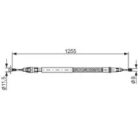 Bosch 1 987 482 235 Handremkabel