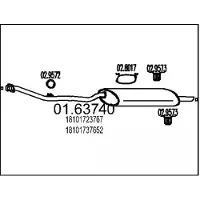 MTS 01.63740 Einddemper