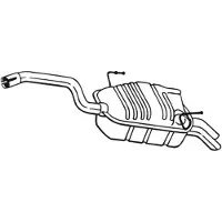 Bosal Einddemper 190-903 Bosal voor o.a. CITROEN, FIAT, LANCIA, PEUGEOT