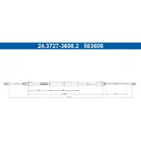 Ate 24.3727-3608.2 Handremkabel