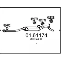 MTS 01.61174 Einddemper