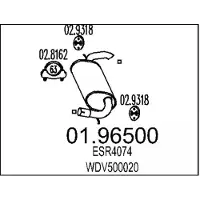 MTS 01.96500 Einddemper