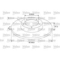 Valeo 675405 Remschijf