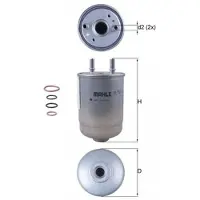 MAHLE ORIGINAL Brandstoffilter KL 752/5D
