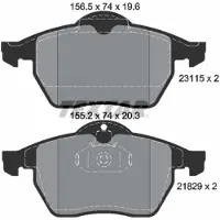 Textar Remblokset 2311502, voor