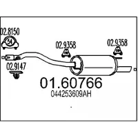 MTS 01.60766 Einddemper