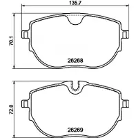 Hella Remblokkenset, schijfrem 8DB 355 040-921