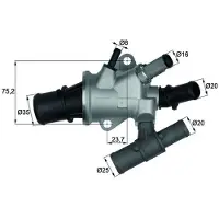 MAHLE ORIGINAL TI 168 88 Thermostaat, koelvloeistof