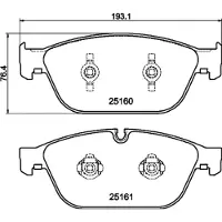 Hella 8DB 355 016-021 Remblokken