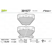 Valeo 301577 Remblokken