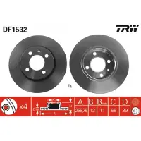 TRW DF1532 Remschijf