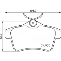 Brembo Remblokkenset, schijfrem P 06 102