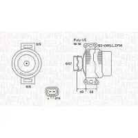 MAGNETI MARELLI 063731740010 Dynamo / Alternator