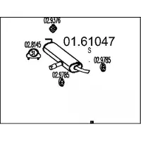 MTS 01.61047 Einddemper