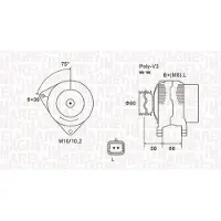 MAGNETI MARELLI 063731637010 Dynamo / Alternator