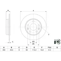 Bosch 0 986 479 H69 Remschijf