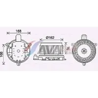 Ava Cooling Elektromotor, interieurventilator TO8740