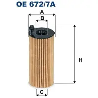 FILTRON OE 672/7A Oliefilter