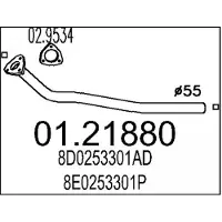 MTS 01.21880 Voorpijp