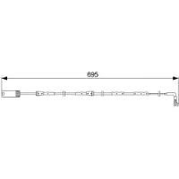 Bosch Waarschuwingscontact, remvoering-/blokslijtage Voor AP322 Bosch voor o.a. BMW