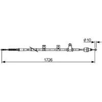 Bosch Trekkabel, parkeerrem 1 987 482 618