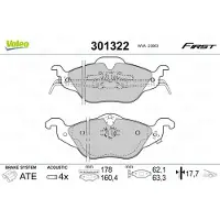 Valeo 301322 Remblokken