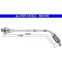 Ate Kabel, parkeerrem 24.3727-1318.2 rechts
