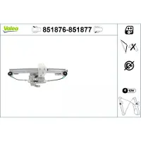 Valeo 851876 Raammechanisme