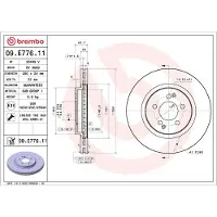 Brembo Remschijf PRIME LINE - UV Coated 09.E776.11