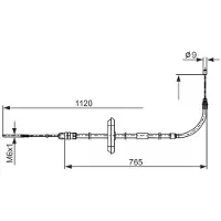 Bosch Trekkabel, parkeerrem 1 987 482 867