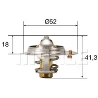 MAHLE ORIGINAL Thermostaat, koelvloeistof TX 85 82