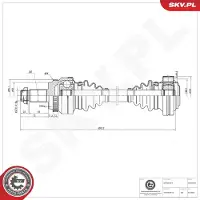 ESEN SKV Aandrijfas 40SKV053