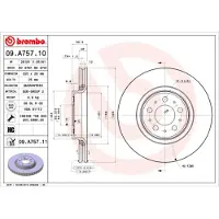 Brembo Remschijf 09.A757.11