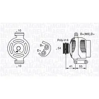 MAGNETI MARELLI 063377028010 Dynamo / Alternator