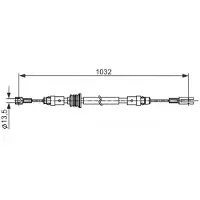 Bosch Kabel, parkeerrem 1 987 482 548