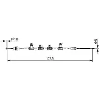 Bosch Trekkabel, parkeerrem 1 987 482 922