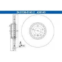 Ate 24.0136-0143.2 Remschijf