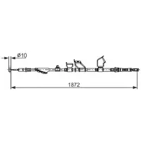 Bosch Trekkabel, parkeerrem 1 987 482 910