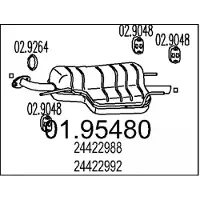 MTS 01.95480 Einddemper