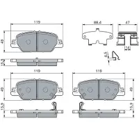 Bosch 0 986 460 138 Remblokken