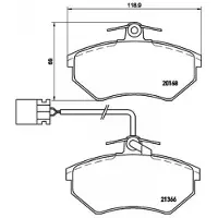 Brembo Remblokken set P 85 034 Brembo voor o.a. VOLKSWAGEN