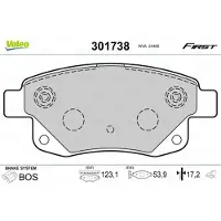 Valeo 301738 Remblokken