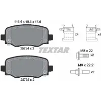 Textar Remblokset 2573401, achter