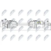 NTY NPW-ME-030 Aandrijfas