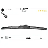 SWF Ruitenwisser 116176 SWF voor o.a. ABARTH, CHEVROLET, FIAT, HONDA, HYUNDAI, JEEP, KIA, LEXUS, MAZDA, MERCEDES-BENZ, MINI, MITSUBISHI, OPEL, SUBARU, SUZUKI