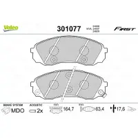 Valeo 301077 Remblokken